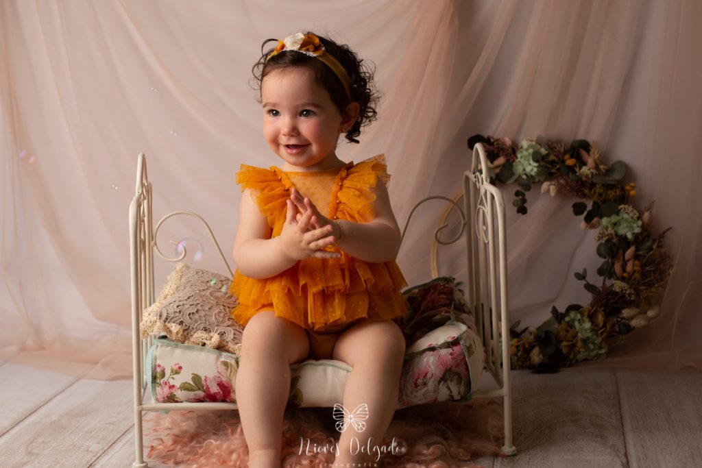 Fotos María en estudio Nieves Delgado